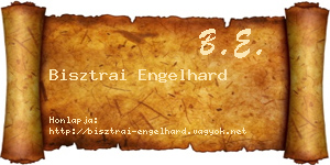 Bisztrai Engelhard névjegykártya